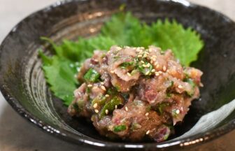初夏から夏の涼味アジのなめろう